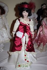 Dolly Madison Porcelain Doll by Franklin Heirloom $100