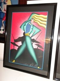 "Jumpin Jive"  198/350 Signed and Numbered Print by, Robin Morris featured in Ruperts!