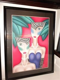 "At the Cat Club" 131/350 Signed and Numbered Print by, Robin Morris featured in Ruperts!