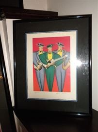 "Tres Amigos" 176/350 Signed and Numbered Print by, Robin Morris featured in Ruperts!