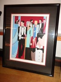 "Grand Staircase" 214/250 circa 1984, Signed and Numbered Print by, Giancarlo Implia featured in Ruperts!