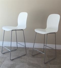 Tate White Bar Stools