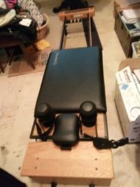 Wood Pilates Machine, Excellent Condition.  Much Loved over the years.  With new Cords. $110.00