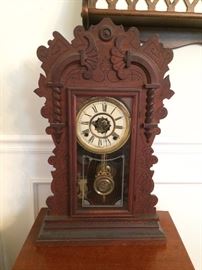 Wood Mantle Clock
