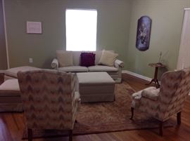 Sofa set and chairs