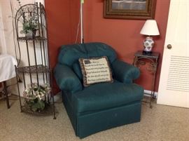 Corner Shelf and chair