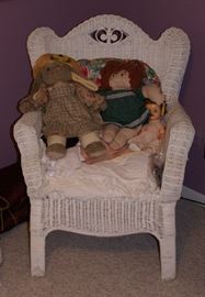 1 of 3 Matching Wicker Chairs