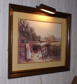 Lighted Lithograph Lady @ Gate