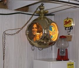 1960's Hanging Light Schlitz Beer