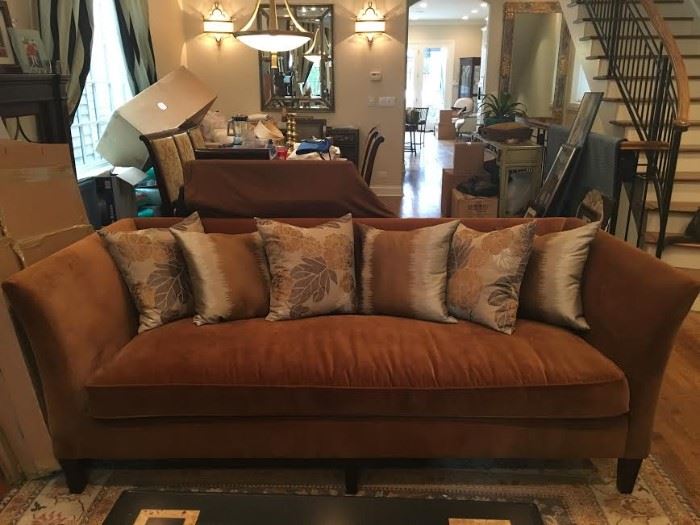 Bernhardt Sofa with Beautiful Upholstered Pillows