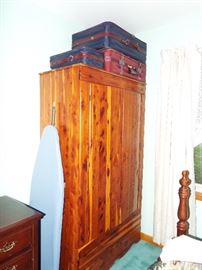 ANTIQUE CEDAR WARDROBE