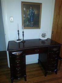 Vintage mahogany desk