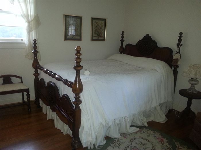 Art Deco full size bed