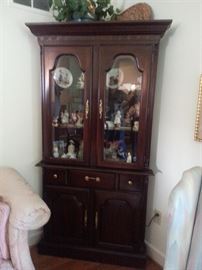 Mahogany corner cabinet