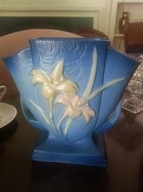 Mid-century wood table and four chairs