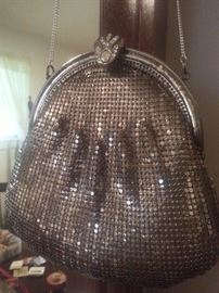 Victorian silver mesh purse
