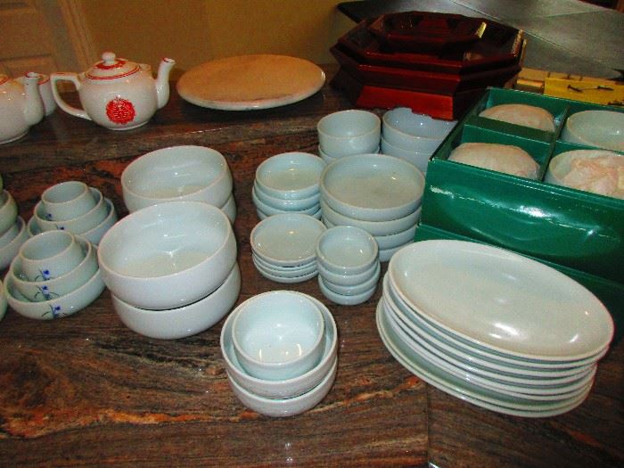 Set of Korean dinnerware
