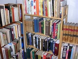 Texana, Biographies, some Children books, Cookbooks, Viollet le duc books.