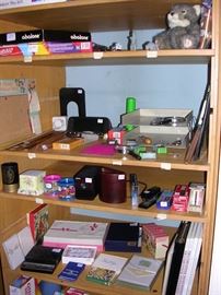 Stationery and other office items.