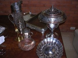 Elaborate Silverplate pieces
