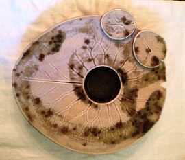 Japanese pottery ikebana vase