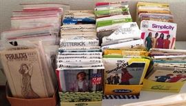 we have easily over 100 sewing patterns