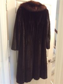 Back of full length Fur coat