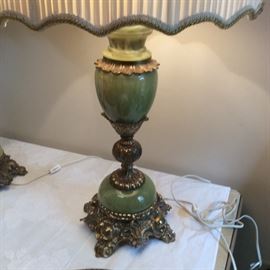 Marble & Brass Lamps, Detail of Base