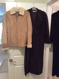 Suede Jacket & Long Winter Coat