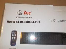 Q-See 4 channel security camera system new in box
