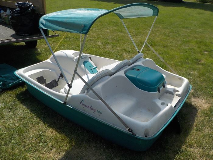 Aquatoy PWB 5 person 5 seat pedal/paddle boat with canopy - $350.00 or BO and can be sold prior to sale.