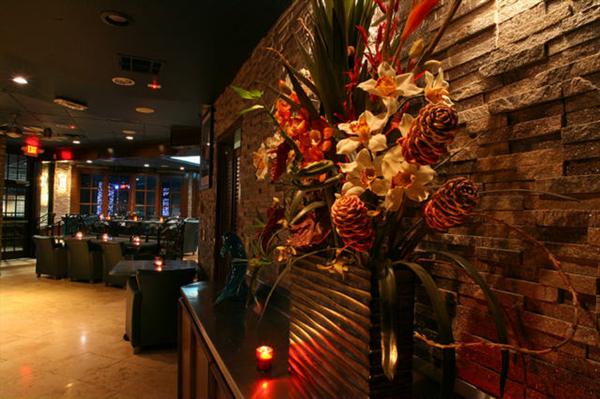 Beautiful foyer flower arrangement.