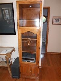Separate Cabinet, can be part of ent. center or stand alone