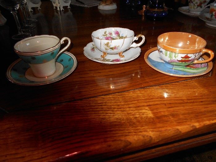Some of the Bone China Cups and Saucers