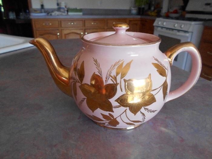 Staffordshire Floral Teapot