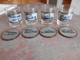 Avon Glasses and Coasters