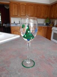 One of Christmas Glasses