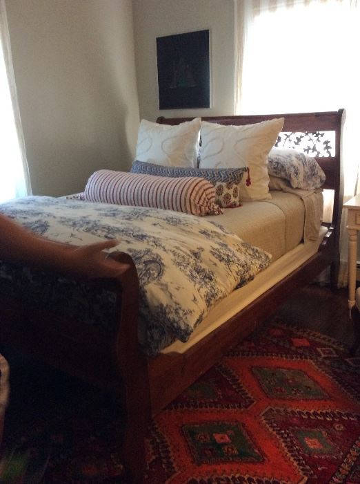 Vintage Pottery Barn queen and bedding