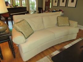 CURVED CREAM SOFA