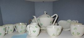 BELLEEK CUP & SAUCER / DISHES / COFFEE POT