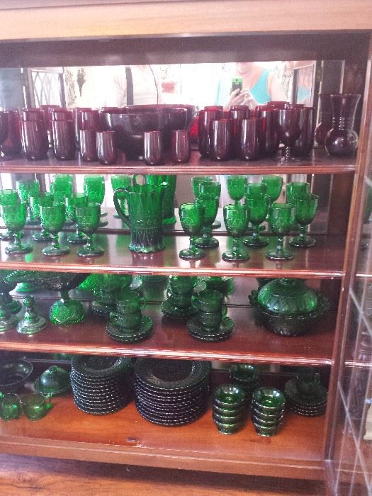 ruby and emerald glassware