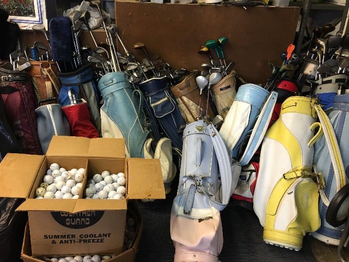 GOLF BALLS, BAGS, Putters head covers