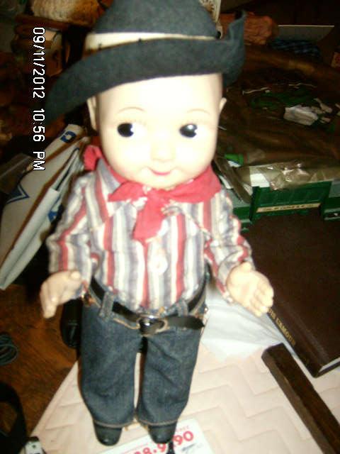 Vintage-"Buddy Lee" doll - in his cowboy hat & Lee Rider Jeans