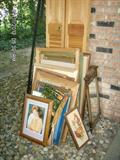 Wood Bi-Fold Doors, Picture Frames, & Pictures