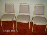 4-PADDED STACKING CHAIRS (one not shown)