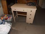 Single pedestal desk w/ center drawer. Perfect for a child's room