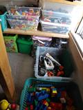 Lego's sold by the box lot, over 14-bins