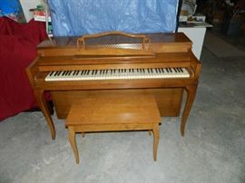 Hello - piano student? Parents here is perfect solution, a Wurlitzer spinet piano.   Good price - will just need tuning when moved to your home! Sounds great!
