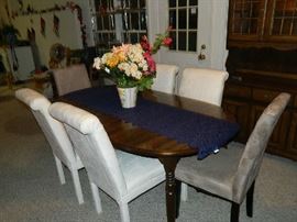 Dining Room Table & Six Chairs