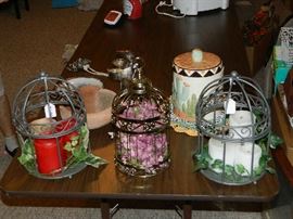 Nice Candle Holders & Cookie Jar